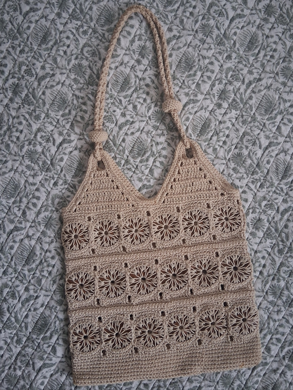 Cream Crochet Bag No Brand